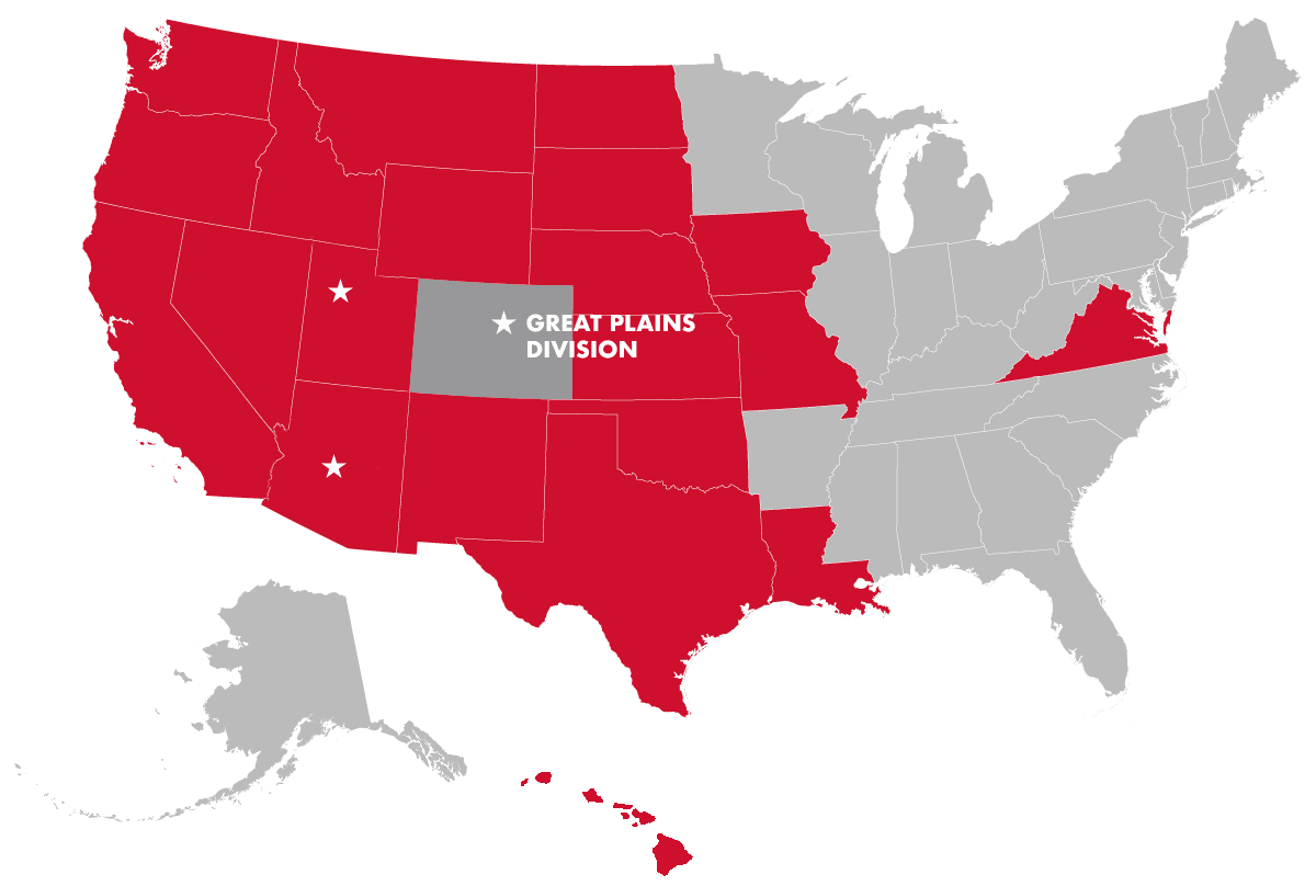 Colorado office map