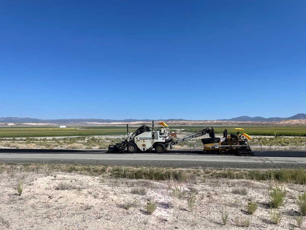 Asphalt Paving US-93 Caliente to Panaca Nevada