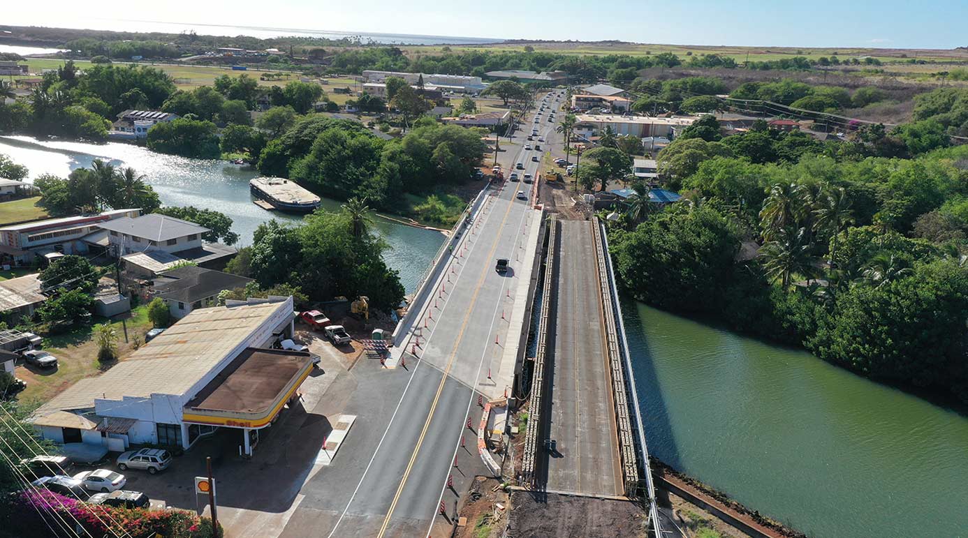 Hanapepe River Bridge Opens Finished Open to Traffic