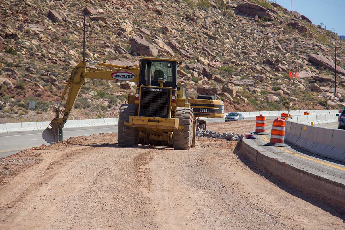 WW Clyde building additional lane on I-15