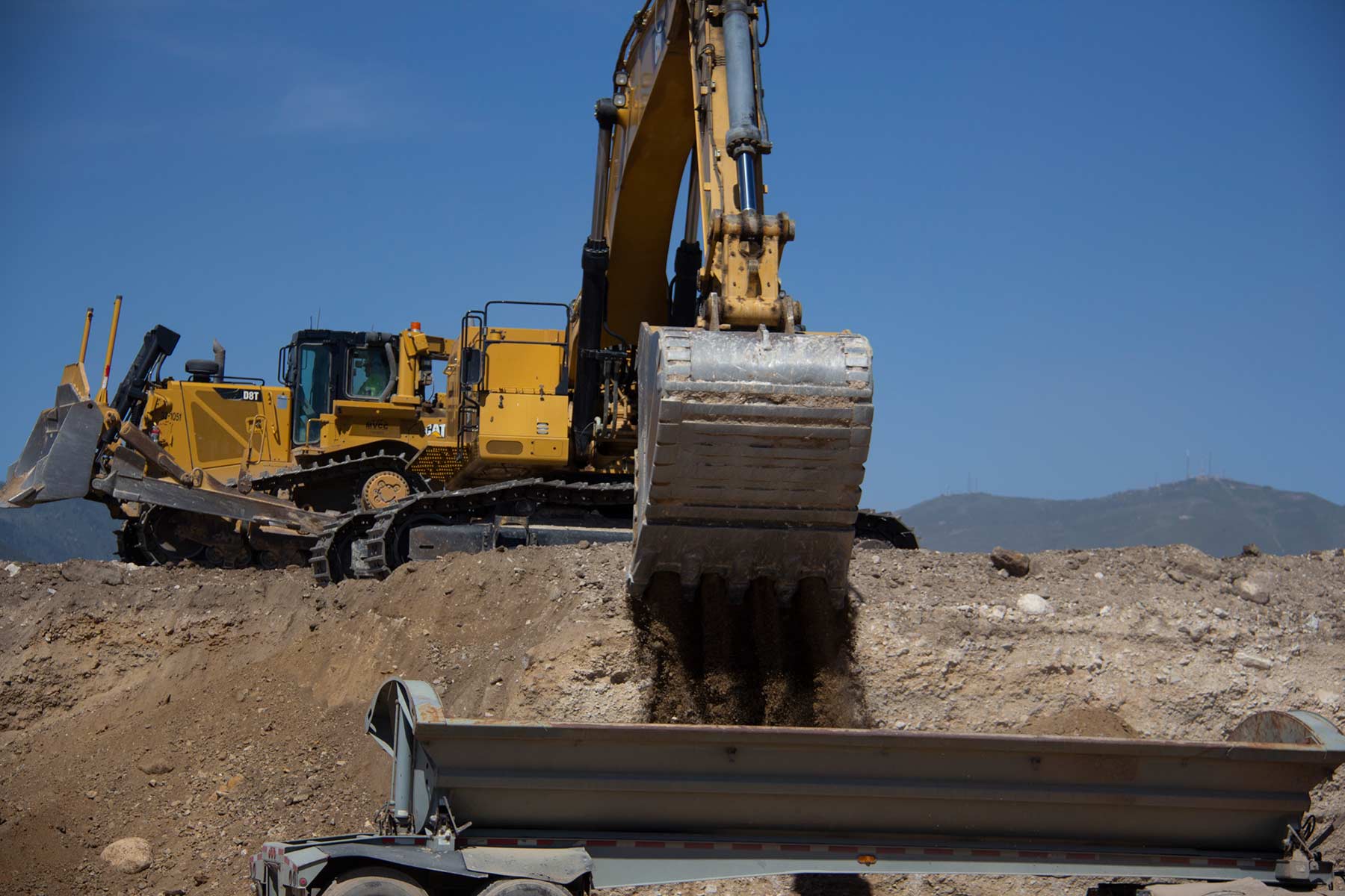 Excavating millions of yards of earth material on Mountain View Corridor