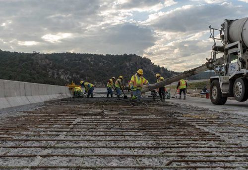 Site Concrete Bridge concrete resurfacing